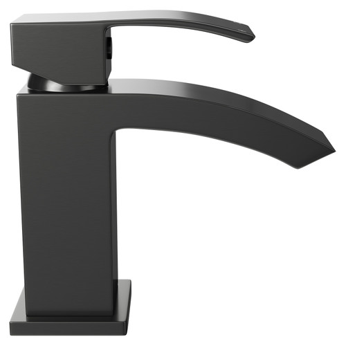 Flow Colore Gunmetal Mini Mono Basin Mixer Tap View from Side