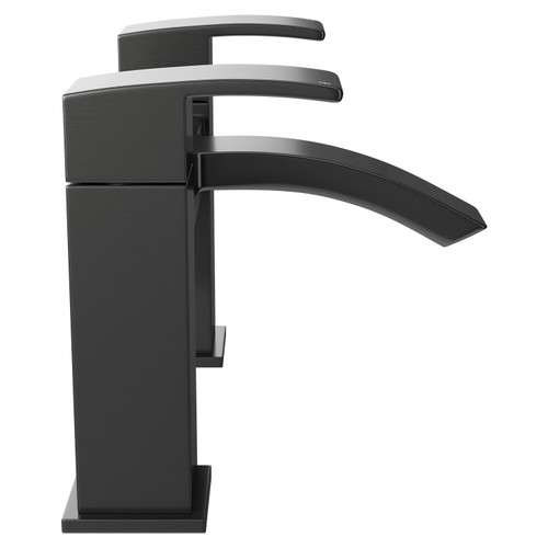 Flow Colore Gunmetal Bath Filler Tap View from Side