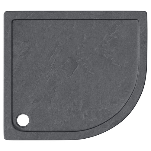 Pearlstone Slate 1000mm x 900mm x 40mm Right Hand Offset Quadrant Shower Tray View from Top