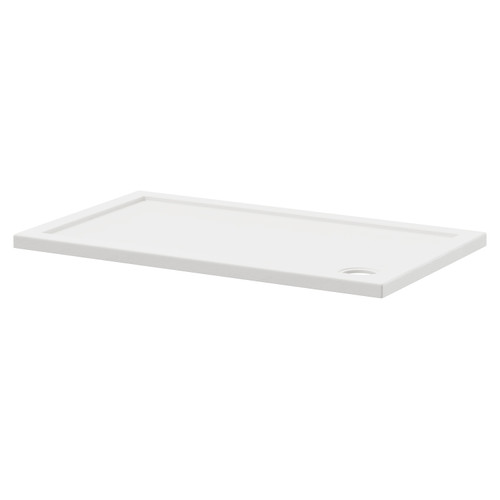 Pearlstone Slip Resistant 1200mm x 700mm x 40mm Rectangular Shower Tray Right Hand View