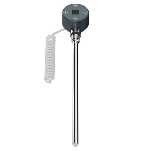 Dias Anthracite 300 Watt Digital Electric Heating Element Front Hand View