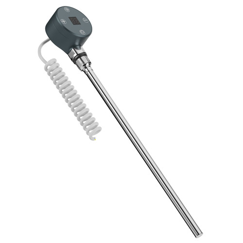 Dias Anthracite 300 Watt Digital Electric Heating Element Left Hand View