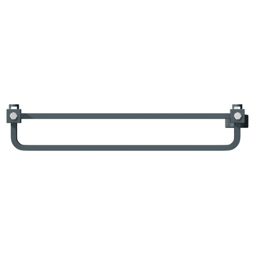 Empire Anthracite 600mm x 600mm Vertical Digital Thermostatic Electric Double Panel Radiator Top View From Above