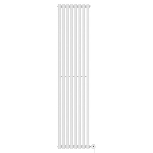 Sinclair White 1800mm x 395mm Vertical Digital Thermostatic Single Panel Electric Radiator Front View Sinclair White 1800mm x 395mm Vertical Digital Thermostatic Single Panel Electric Radiator Front View