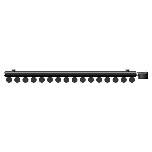 Sinclair Colore Matt Black 600mm x 795mm Horizontal Digital Thermostatic Single Panel Electric Radiator Top View From Above