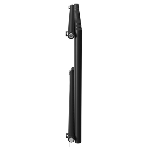 Sinclair Colore Matt Black 600mm x 1395mm Horizontal Digital Thermostatic Single Panel Electric Radiator Side on View