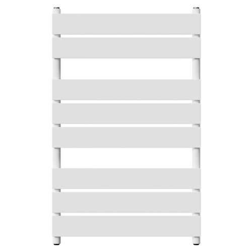 Amaldi White 800mm x 500mm Straight Heated Towel Rail Front View Amaldi White 800mm x 500mm Straight Heated Towel Rail Front View