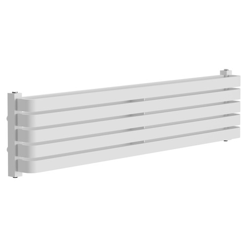 Empire White 288mm x 1200mm Horizontal Double Panel Radiator Left Hand Side View