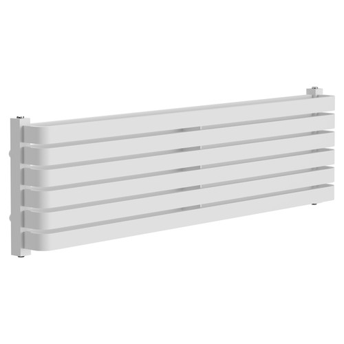 Empire White 340mm x 1200mm Horizontal Double Panel Radiator Left Hand Side View