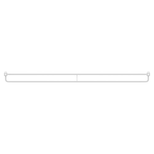Empire White 340mm x 1600mm Horizontal Double Panel Radiator Top View From Above