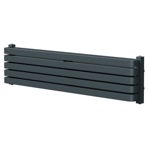 Empire Anthracite 288mm x 1200mm Horizontal Double Panel Radiator Right Hand Side View