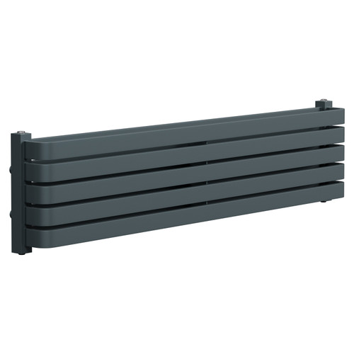 Empire Anthracite 288mm x 1200mm Horizontal Double Panel Radiator Left Hand Side View