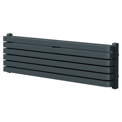 Empire Anthracite 340mm x 1200mm Horizontal Double Panel Radiator Right Hand Side View