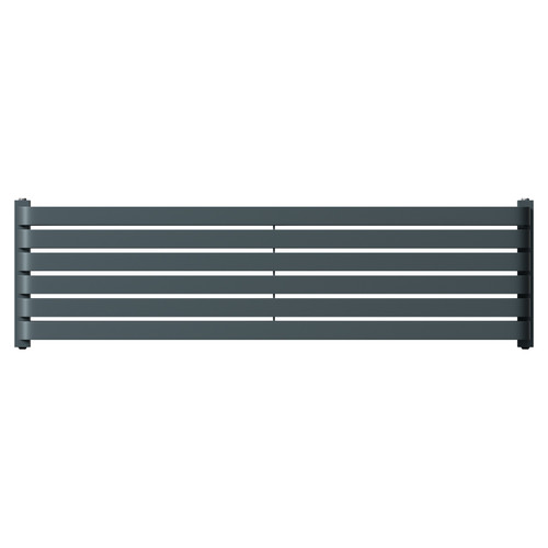 Empire Anthracite 340mm x 1200mm Horizontal Double Panel Radiator Front View