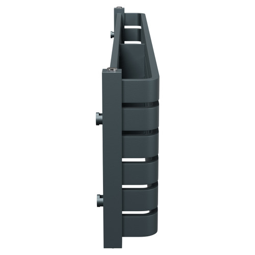 Empire Anthracite 340mm x 1200mm Horizontal Double Panel Radiator Side on View