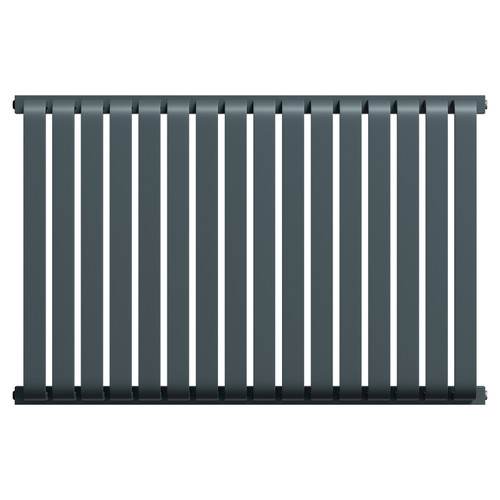 Empire Anthracite 600mm x 912mm Horizontal Single Panel Radiator Front View