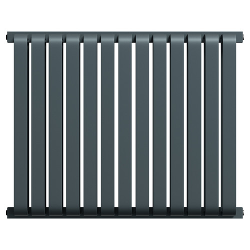 Empire Anthracite 600mm x 756mm Horizontal Double Panel Radiator Front View