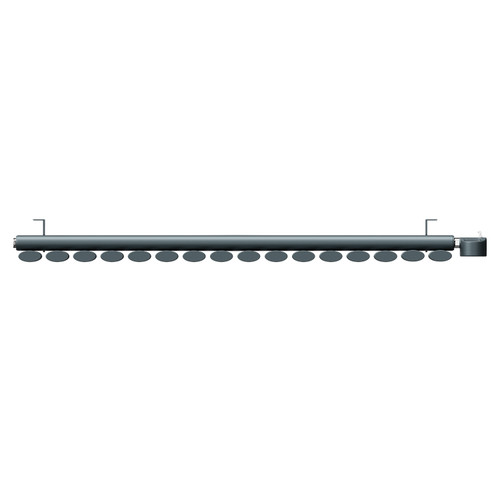 Boone Anthracite 600mm x 960mm Horizontal Digital Thermostatic Electric Single Panel Radiator Top View From Above