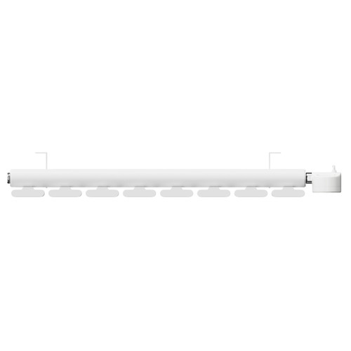 Hudson White 600mm x 604mm Horizontal Digital Thermostatic Electric Single Panel Radiator View from Top