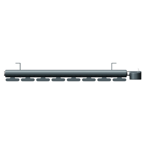 Hudson Anthracite 600mm x 604mm Horizontal Digital Thermostatic Electric Single Panel Radiator View from Top