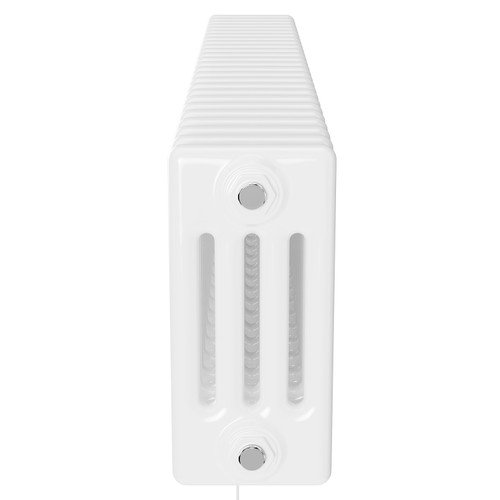 Colosseum White 300mm x 1164mm Horizontal Digital Thermostatic Electric Quadruple Column Radiator Side View