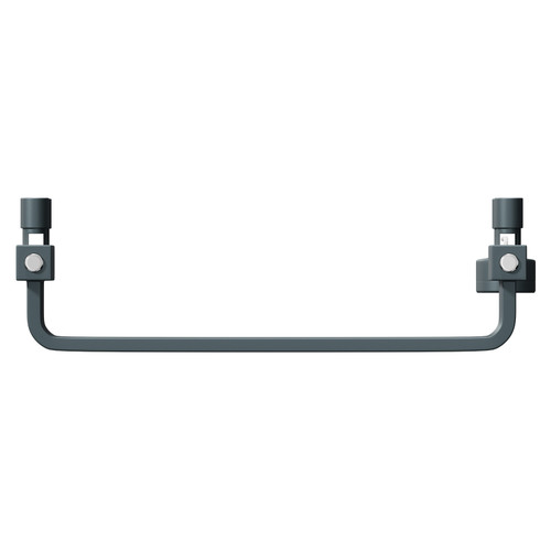 Milton Anthracite 800mm x 500mm Curved Digital Thermostatic Electric Heated Towel Rail View from Top