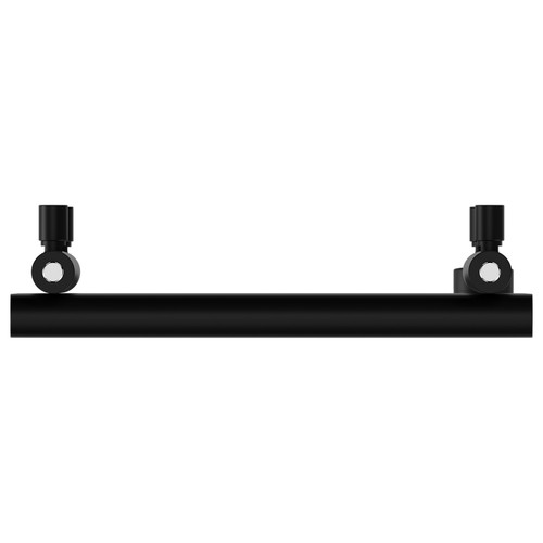 Finley Colore Matt Black 1750mm x 500mm Designer Digital Thermostatic Electric Heated Towel Rail View from Top