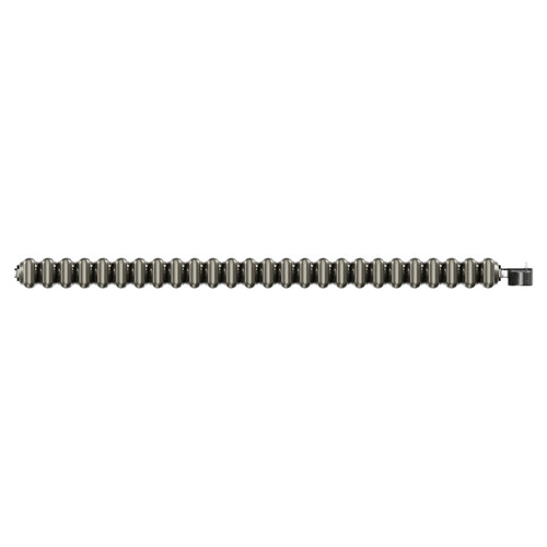 Colosseum Raw Metal 600mm x 1164mm Horizontal Digital Thermostatic Electric Quadruple Column Radiator View from Top