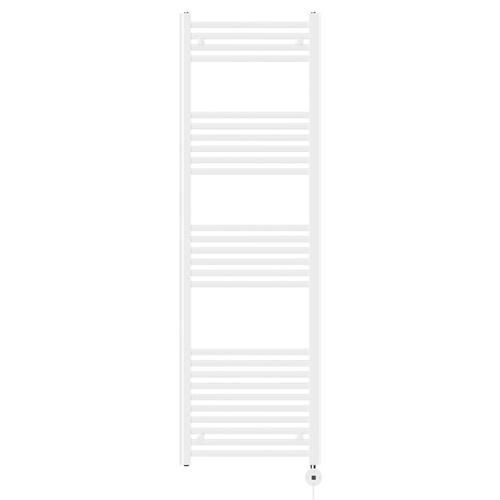 Pizarro White 1600mm x 500mm Straight Digital Thermostatic Electric Heated Towel Rail View from Front Pizarro White 1600mm x 500mm Straight Digital Thermostatic Electric Heated Towel Rail View from Front
