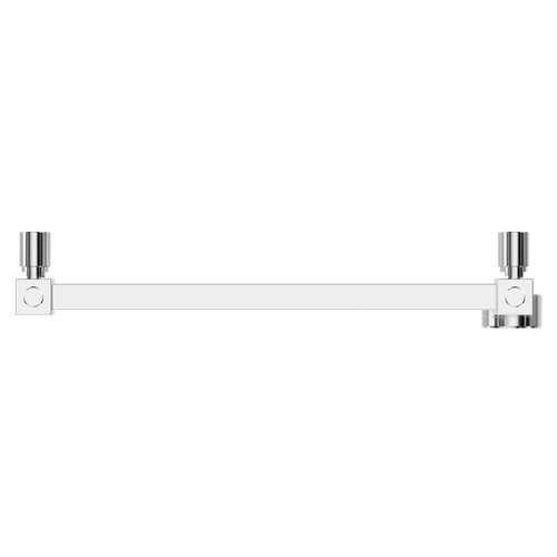 Blaine Chrome 800mm x 500mm Straight Digital Thermostatic Electric Heated Towel Rail View from Top