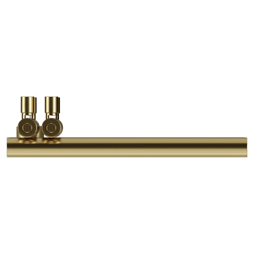 Mason Colore Brushed Brass 1750mm x 500mm Designer Digital Thermostatic Electric Heated Towel Rail View from Top