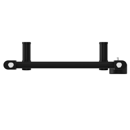 Pizarro Colore Matt Black 800mm x 400mm Straight Digital Thermostatic Electric Heated Towel Rail View from Top