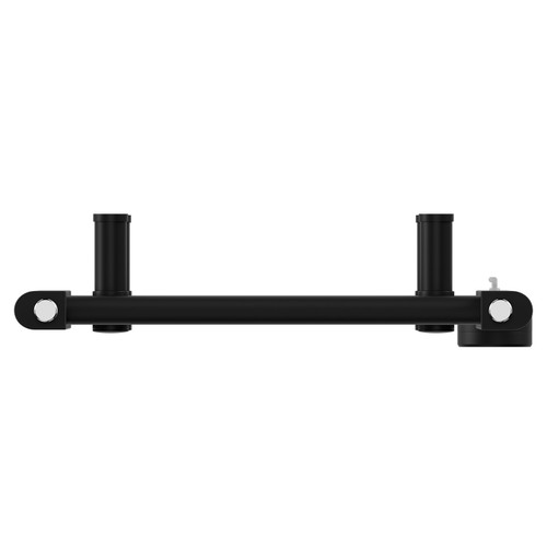 Pizarro Colore Matt Black 1200mm x 400mm Straight Digital Thermostatic Electric Heated Towel Rail View from Top
