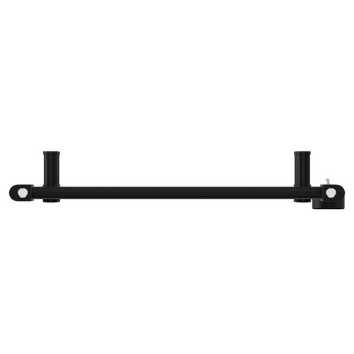 Pizarro Colore Matt Black 1200mm x 600mm Straight Digital Thermostatic Electric Heated Towel Rail View from Top