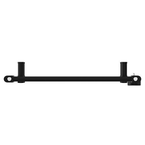 Pizarro Colore Matt Black 1600mm x 600mm Straight Digital Thermostatic Electric Heated Towel Rail View from Top