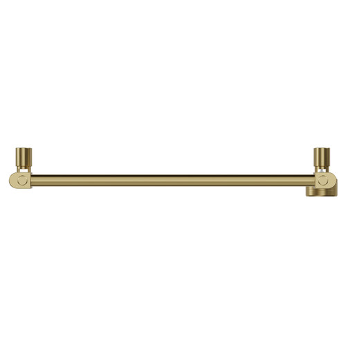 Pizarro Colore Brushed Brass 800mm x 600mm Straight Digital Thermostatic Electric Heated Towel Rail View from Top