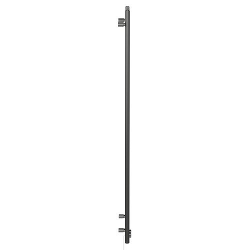 Pizarro Colore Gunmetal Grey 1600mm x 300mm Straight Digital Thermostatic Electric Heated Towel Rail View from Side
