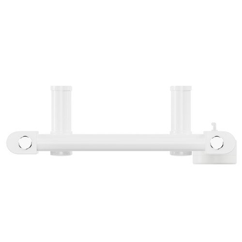 Pizarro White 800mm x 300mm Straight Digital Thermostatic Electric Heated Towel Rail View from Top