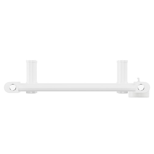 Pizarro White 1600mm x 400mm Straight Digital Thermostatic Electric Heated Towel Rail View from Top