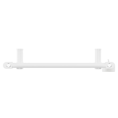 Pizarro White 1000mm x 500mm Straight Digital Thermostatic Electric Heated Towel Rail View from Top