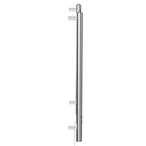 Silves Stainless Steel 800mm x 500mm Digital Thermostatic Electric Heated Towel Rail View from Side