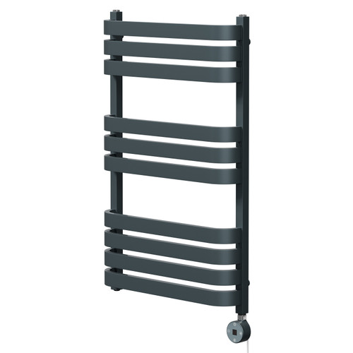 Vasco Anthracite 800mm x 500mm Digital Thermostatic Electric Heated Towel Rail Right Hand View