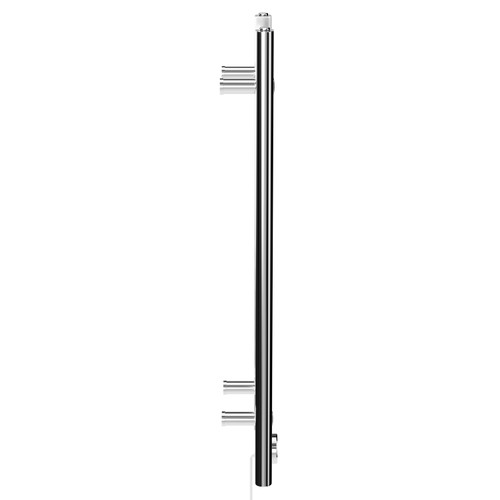 Pizarro Chrome 800mm x 300mm Straight Digital Thermostatic Electric Heated Towel Rail View from Side Pizarro Chrome 800mm x 300mm Straight Digital Thermostatic Electric Heated Towel Rail View from Side