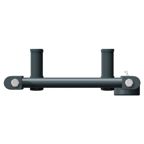 Pizarro Anthracite 1200mm x 300mm Straight Digital Thermostatic Electric Heated Towel Rail View from Top Pizarro Anthracite 1200mm x 300mm Straight Digital Thermostatic Electric Heated Towel Rail View from Top