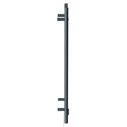 Pizarro Anthracite 1000mm x 400mm Straight Digital Thermostatic Electric Heated Towel Rail View from Side Pizarro Anthracite 1000mm x 400mm Straight Digital Thermostatic Electric Heated Towel Rail View from Side