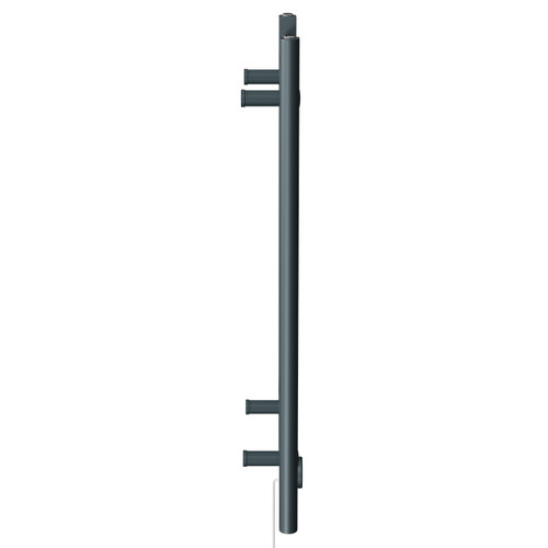 Pizarro Anthracite 800mm x 400mm Straight Digital Thermostatic Electric Heated Towel Rail View from Side Pizarro Anthracite 800mm x 400mm Straight Digital Thermostatic Electric Heated Towel Rail View from Side