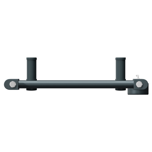 Pizarro Anthracite 800mm x 400mm Straight Digital Thermostatic Electric Heated Towel Rail View from Top Pizarro Anthracite 800mm x 400mm Straight Digital Thermostatic Electric Heated Towel Rail View from Top