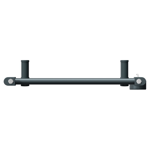 Pizarro Anthracite 800mm x 500mm Straight Digital Thermostatic Electric Heated Towel Rail View from Top