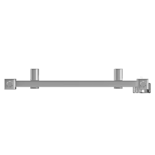 Galileo Chrome 1200mm x 490mm Square Digital Thermostatic Electric Heated Towel Rail View from Top