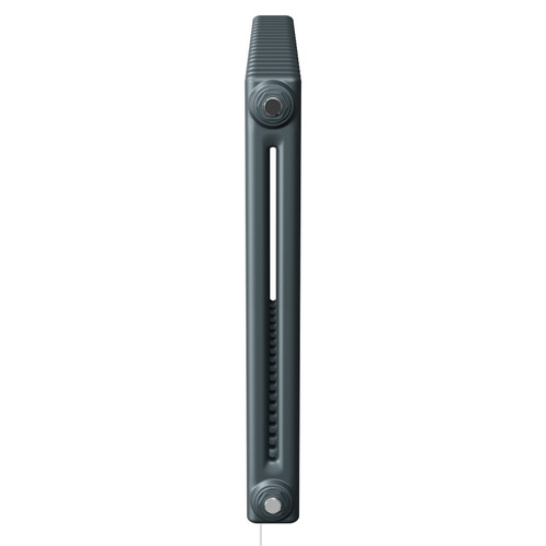 Colosseum Anthracite 600mm x 812mm Horizontal Digital Thermostatic Electric Double Column Radiator View from Side